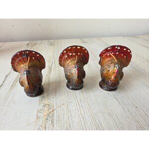Vintage Gurley Thanksgiving candle turkey set decor unique